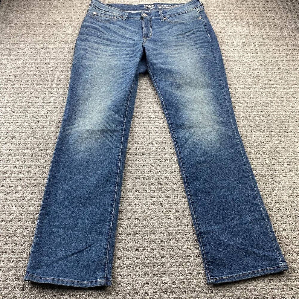 Signature by Levi's Straus Modern Straight Women's Jeans Size 16M 33X32 Denim
